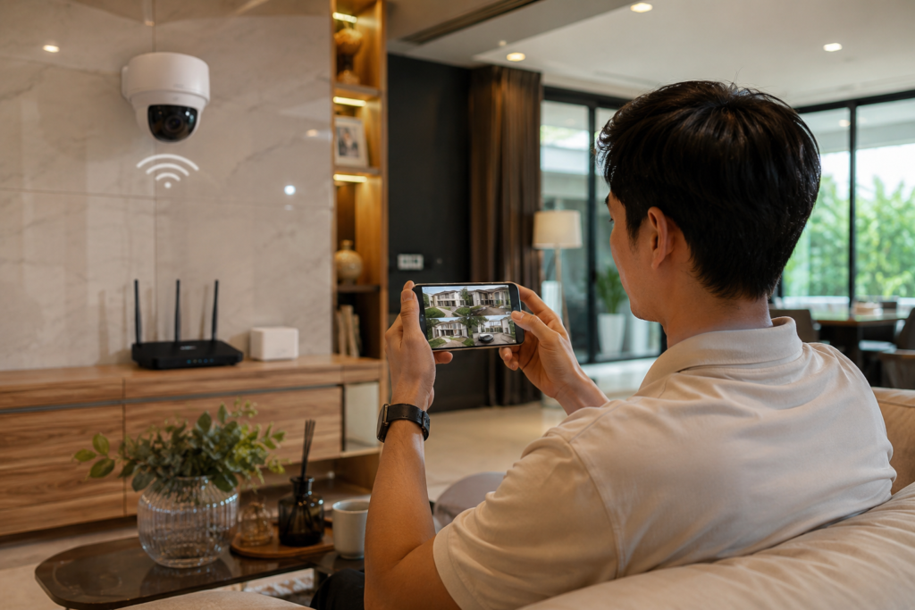 การต่อกล้องวงจรปิด IP Camera เข้ากับ AIS Fibre