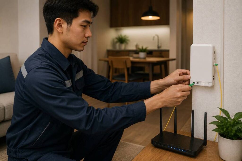 การติดตั้ง AIS Fibre ในบ้านเช่าและทาวน์เฮาส์