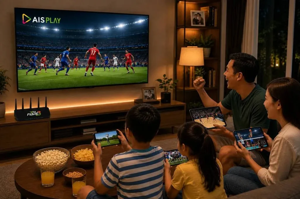 ดูพรีเมียร์ลีกและไทยลีกผ่าน AIS PLAY บน AIS Fibre 3