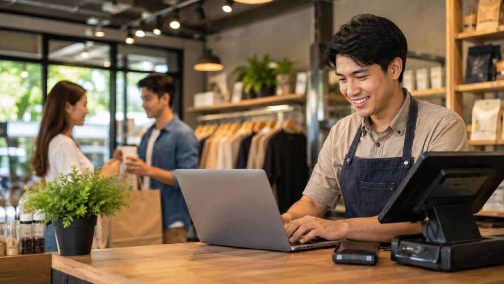 ร้านค้า SME ใช้งานอินเทอร์เน็ต AIS Fibre สำหรับธุรกิจและอาคารพาณิชย์